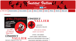 Desktop Screenshot of institutvallier.fr