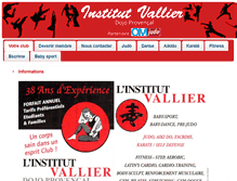 Tablet Screenshot of institutvallier.fr
